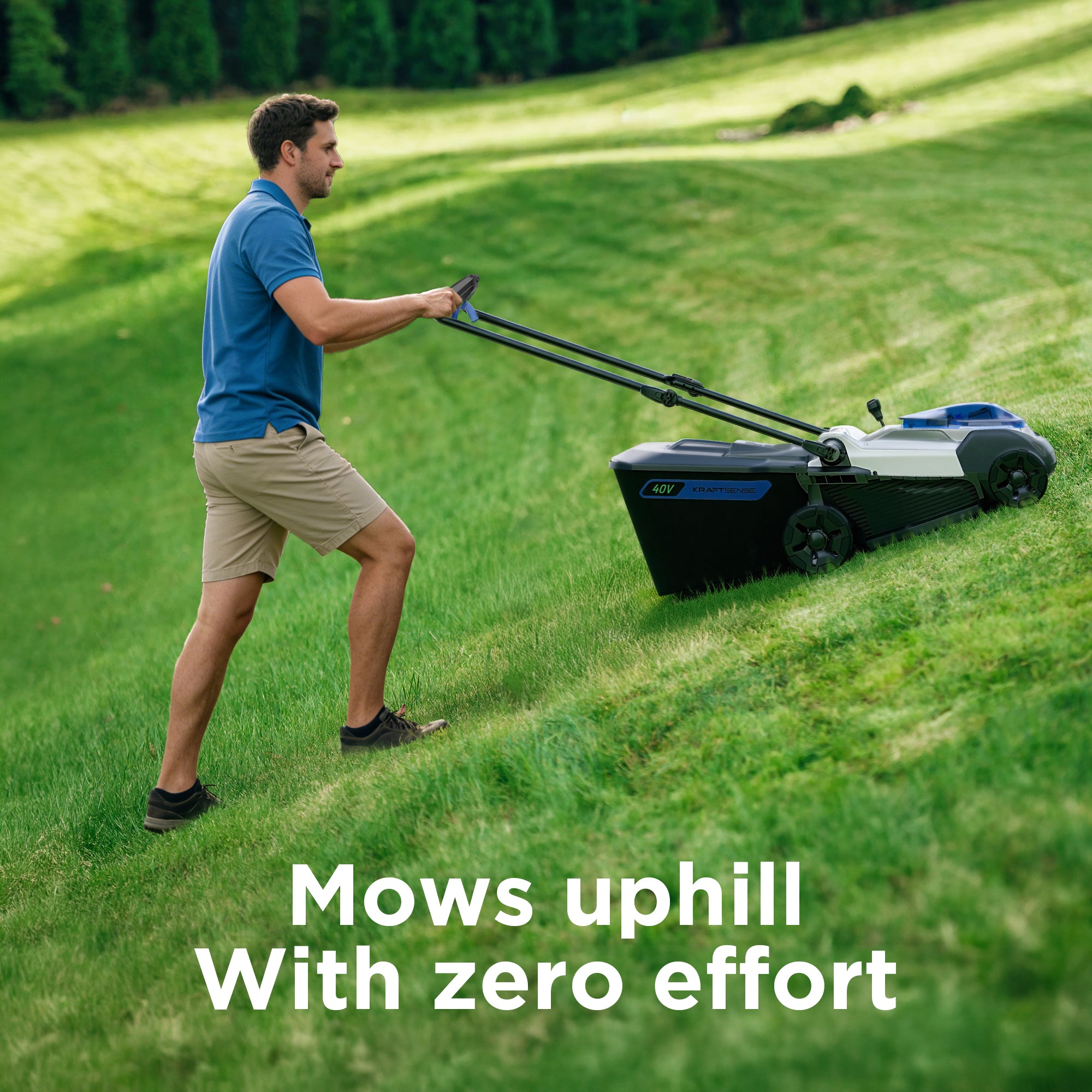 KraftSense U40X 40V Brushless Cordless 18-Inch Lawn Mower
