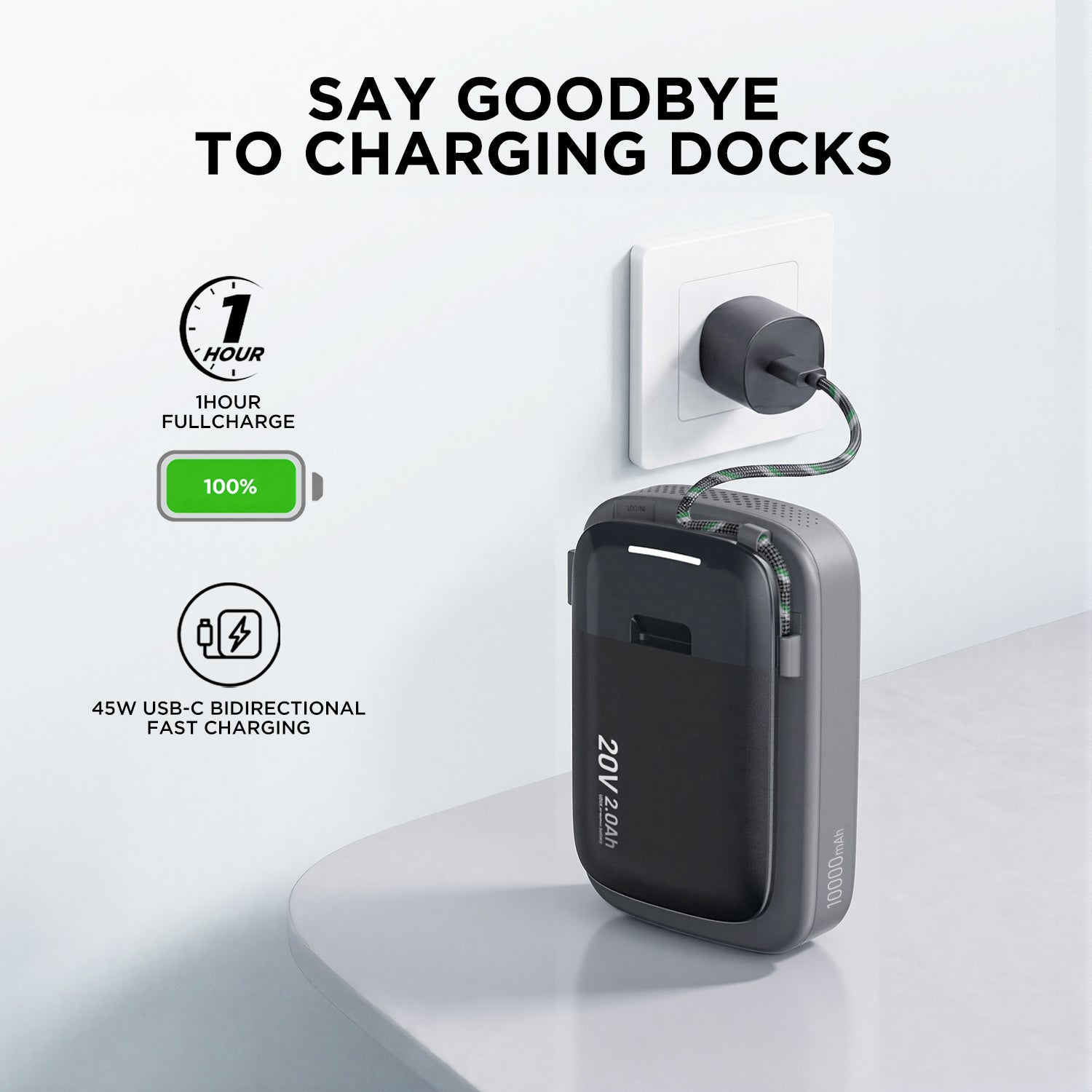 $9.99 Limited Time Offer|Kraftsense U20X Slim 20V 2-in-1 Tool Battery & Power Bank 2.0Ah