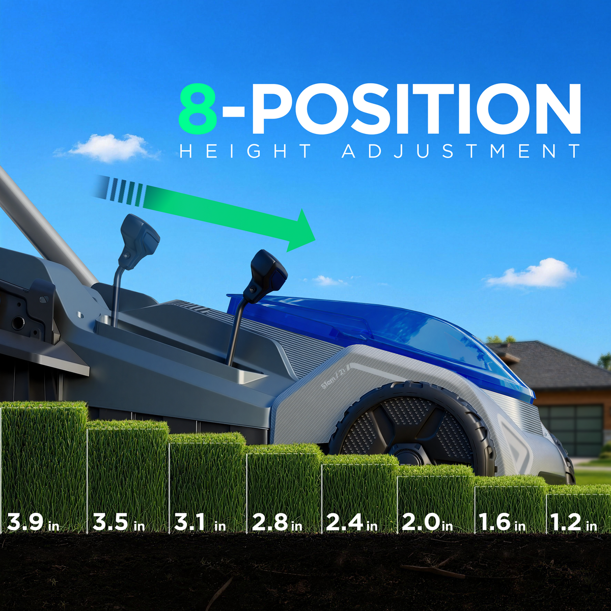 Kraftsense U40X 40V Brushless 21-inch Self-Propelled Lawn Mower (510 mm)