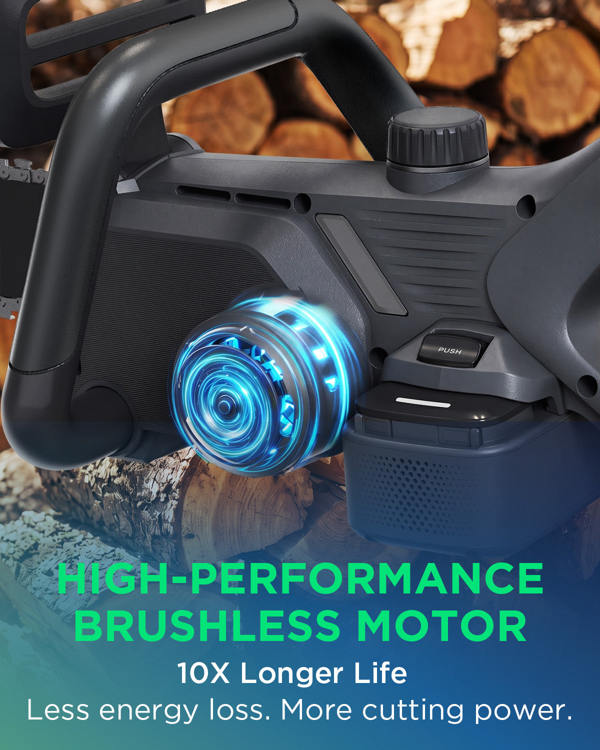 Kraftsense U20X Slim 20V Brushless Chainsaw | with 2.0Ah Battery Options