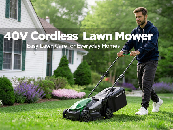 Kraftsense U20X Slim 20V Brushless Cordless Lawn Mower 14" with Long-Run 8.0Ah Battery