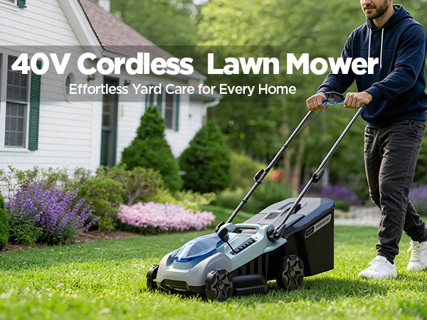 KraftSense U40X 40V Brushless Cordless 16-Inch Lawn Mower and Charger
