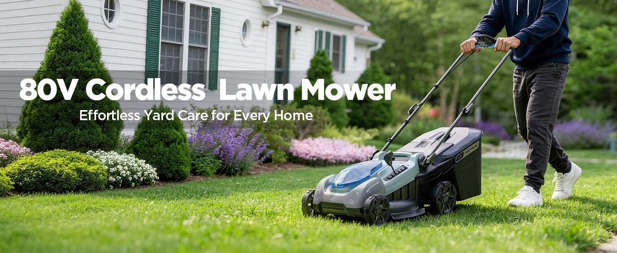 KraftSense U40X Brushless 18-Inch Self-Propelled Lawn Mower, Dual-Battery Kit with 2 x 4.0Ah Batteries and Charger