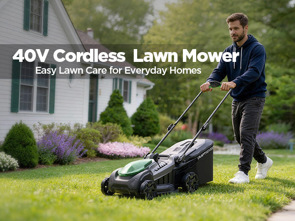 Kraftsense U20X Slim 40V Brushless Cordless Lawn Mower 18" – Long-Run 2×8.0Ah Batteries
