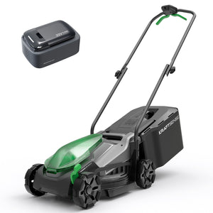 Kraftsense U20X Slim 20V Brushless Cordless Lawn Mower 14" with  5.0Ah Battery