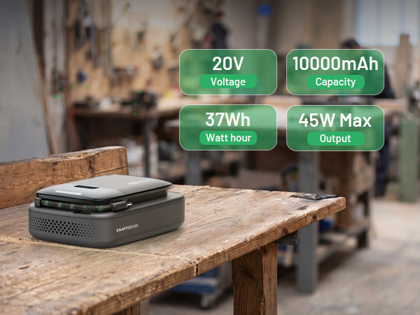 $9.99 Limited Time Offer|Kraftsense U20X  Slim 20V 2-in-1 Tool Battery & Power Bank 2.0Ah
