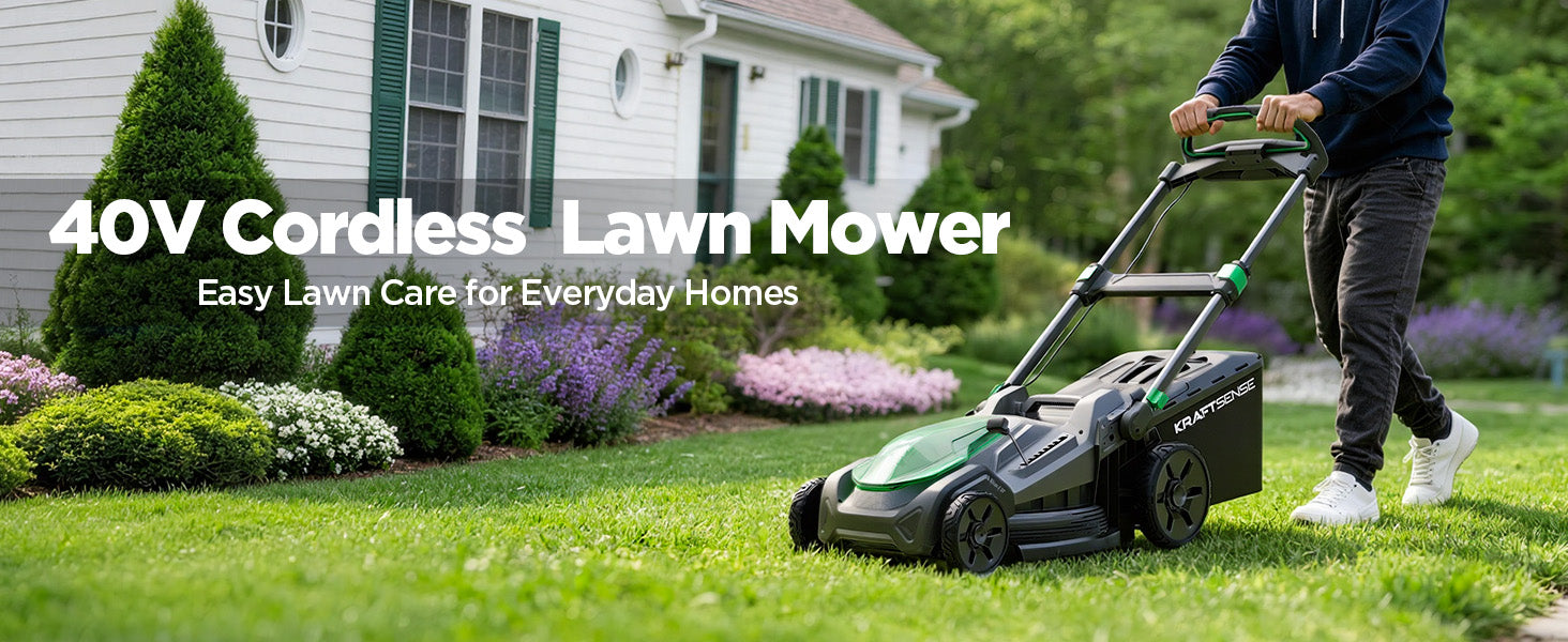 Kraftsense U20X  Slim 40V Brushless Cordless Lawn Mower 21