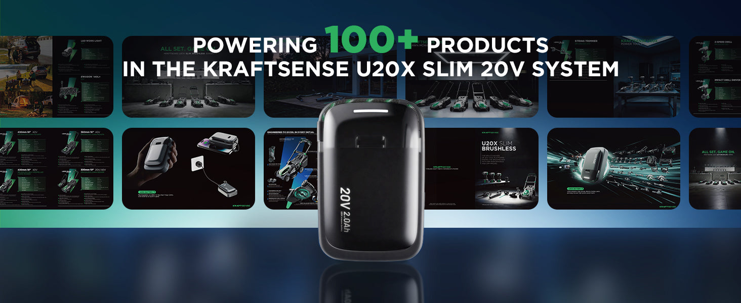 $9.99 Limited Time Offer|Kraftsense U20X  Slim 20V 2-in-1 Tool Battery & Power Bank 2.0Ah