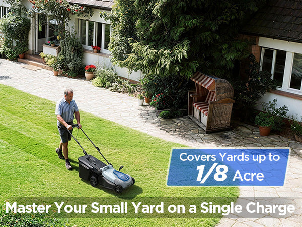 KraftSense U40X 40V Brushless Cordless Lawn Mower 18" with 4.0Ah Battery and Charger