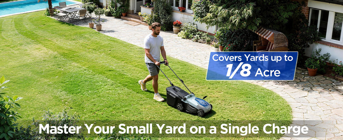 KraftSense U40X 40V Brushless Cordless 16-Inch Lawn Mower and Charger
