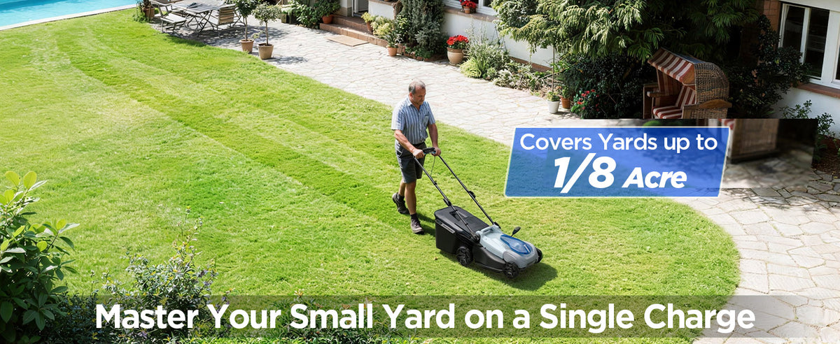 KraftSense U40X 40V Brushless Cordless Lawn Mower 18" with 4.0Ah Battery and Charger