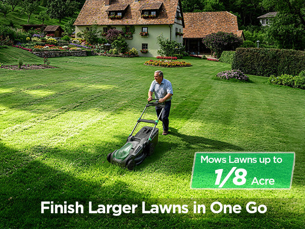 Kraftsense U20X Slim 40V Brushless Self-Propelled Cordless Lawn Mower 21" with 2×8.0Ah Batteries