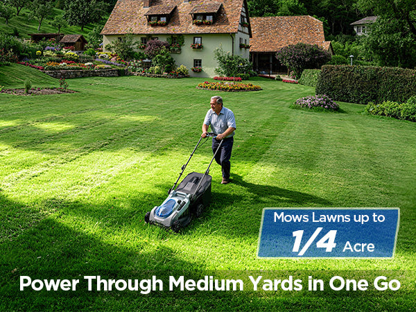 KraftSense U40X Brushless 18-Inch Self-Propelled Lawn Mower, Dual-Battery Kit with 2 x 4.0Ah Batteries and Charger