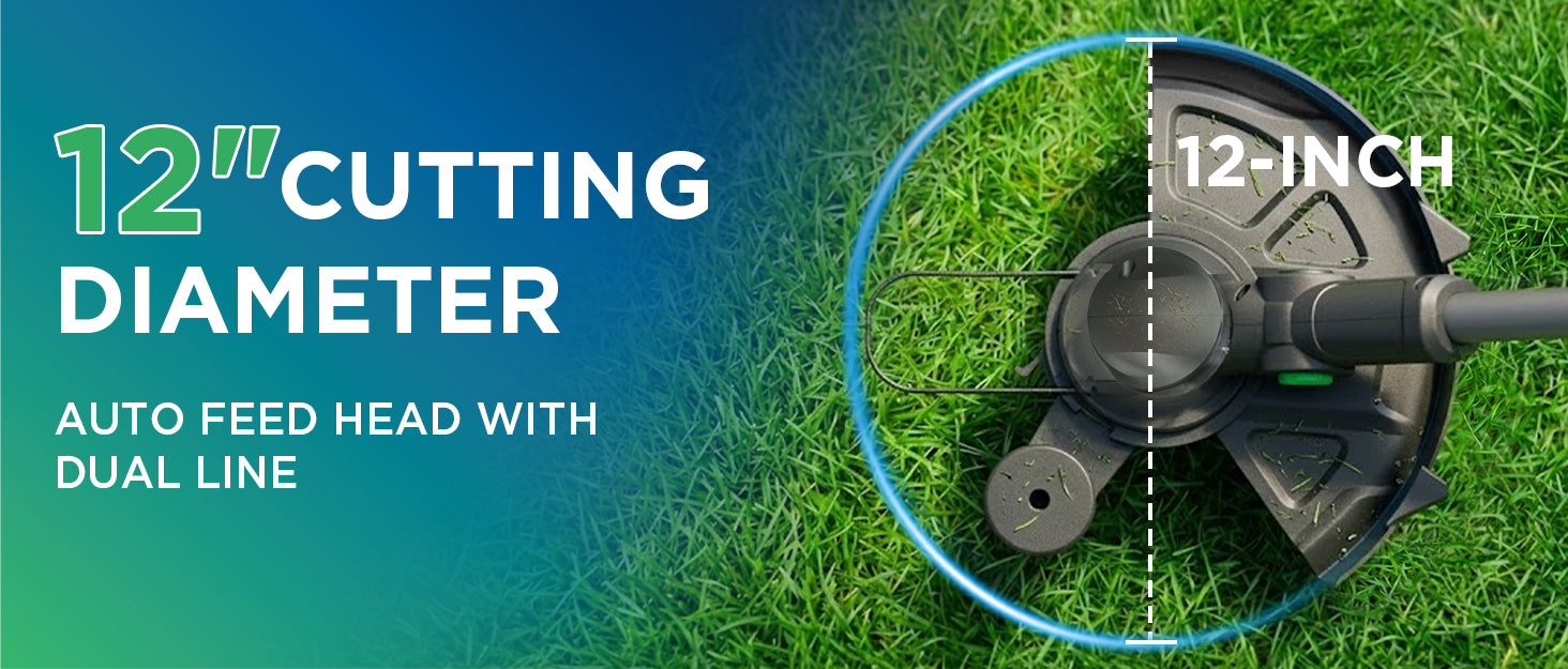 Kraftsense Slim 20V 2.0Ah Cordless Brushless String Trimmer