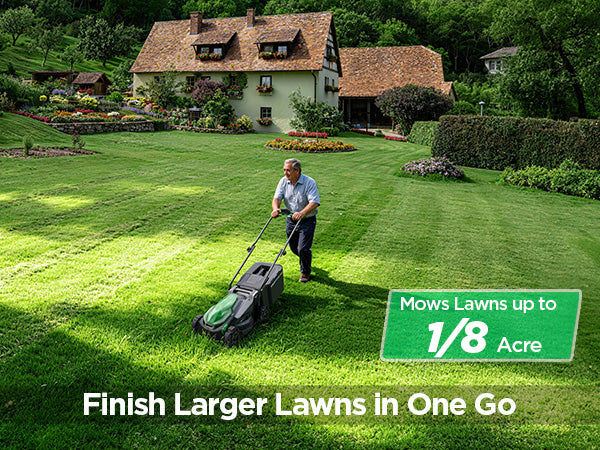 Kraftsense U20X Slim 40V Brushless Cordless Lawn Mower 14" with 2 x 5.0Ah Batteries