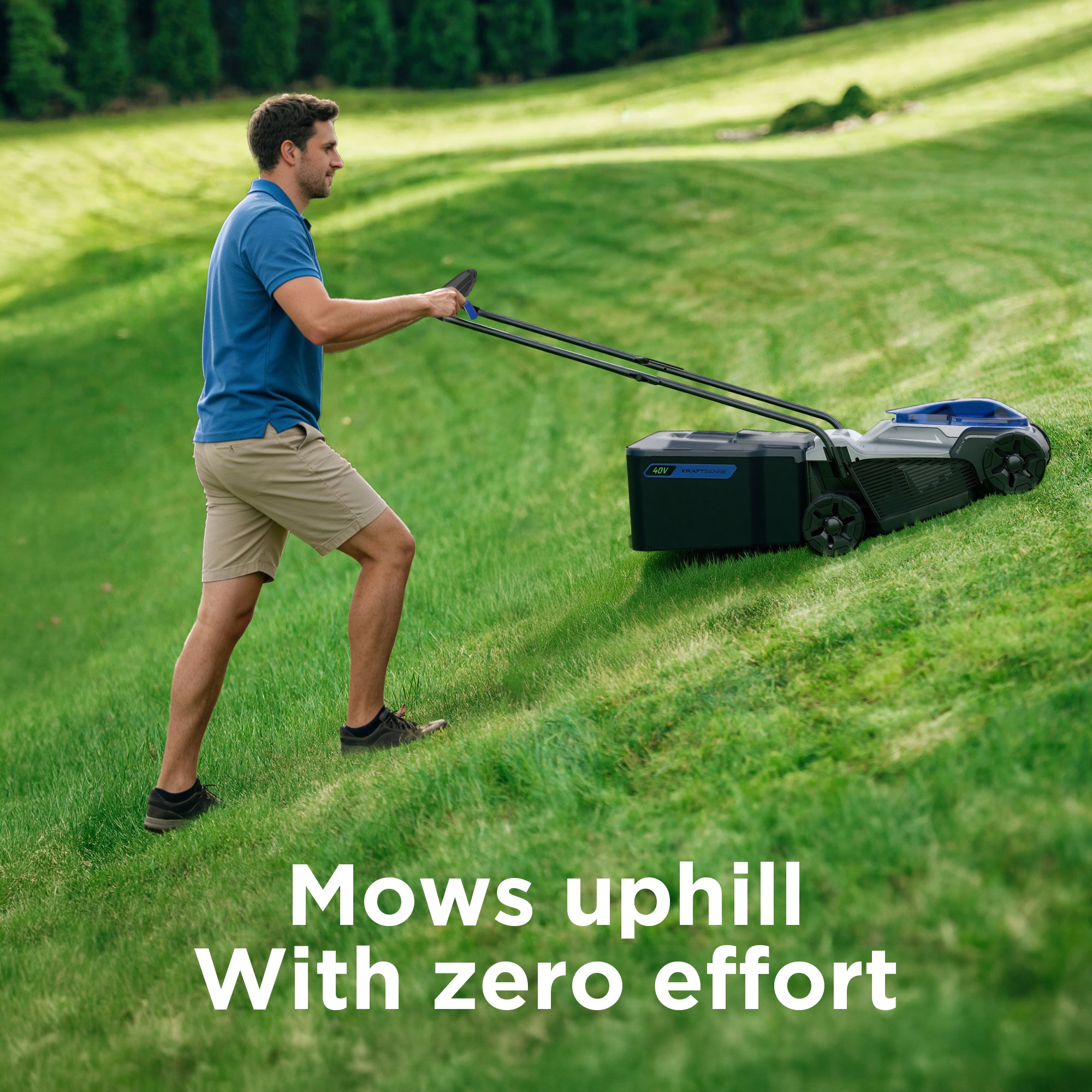KraftSense U40X 40V Brushless Cordless 18-Inch Lawn Mower
