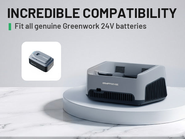 Kraftsense U40X 40V Fast Dual Charging Dock – 120 Min for 2×4.0Ah