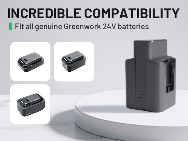 Kraftsense U20X Slim 100W GaN Dual Charger for U20X Battery