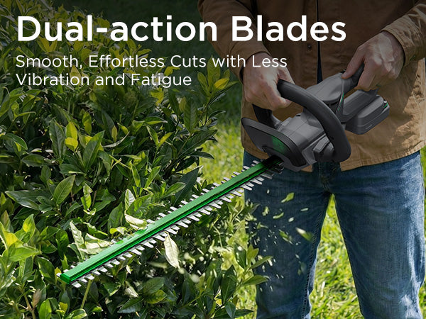 Kraftsense U20X  Slim 20V Cordless Brushless Hedge Trimmer with 2.0Ah Battery