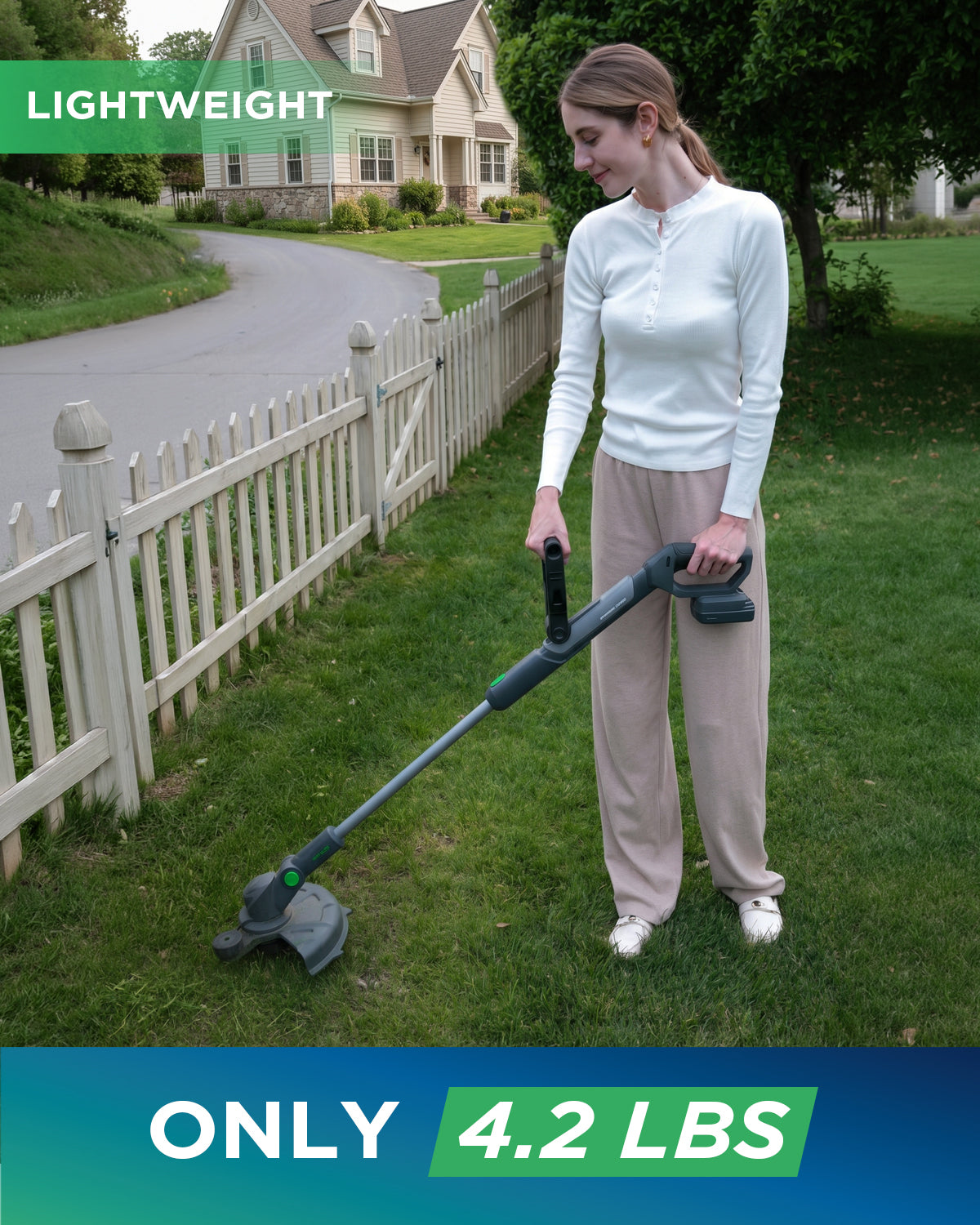 Kraftsense Slim 20V 2.0Ah Cordless Brushless String Trimmer
