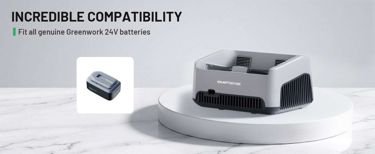 Kraftsense U40X 40V Fast Dual Charging Dock – 120 Min for 2×4.0Ah