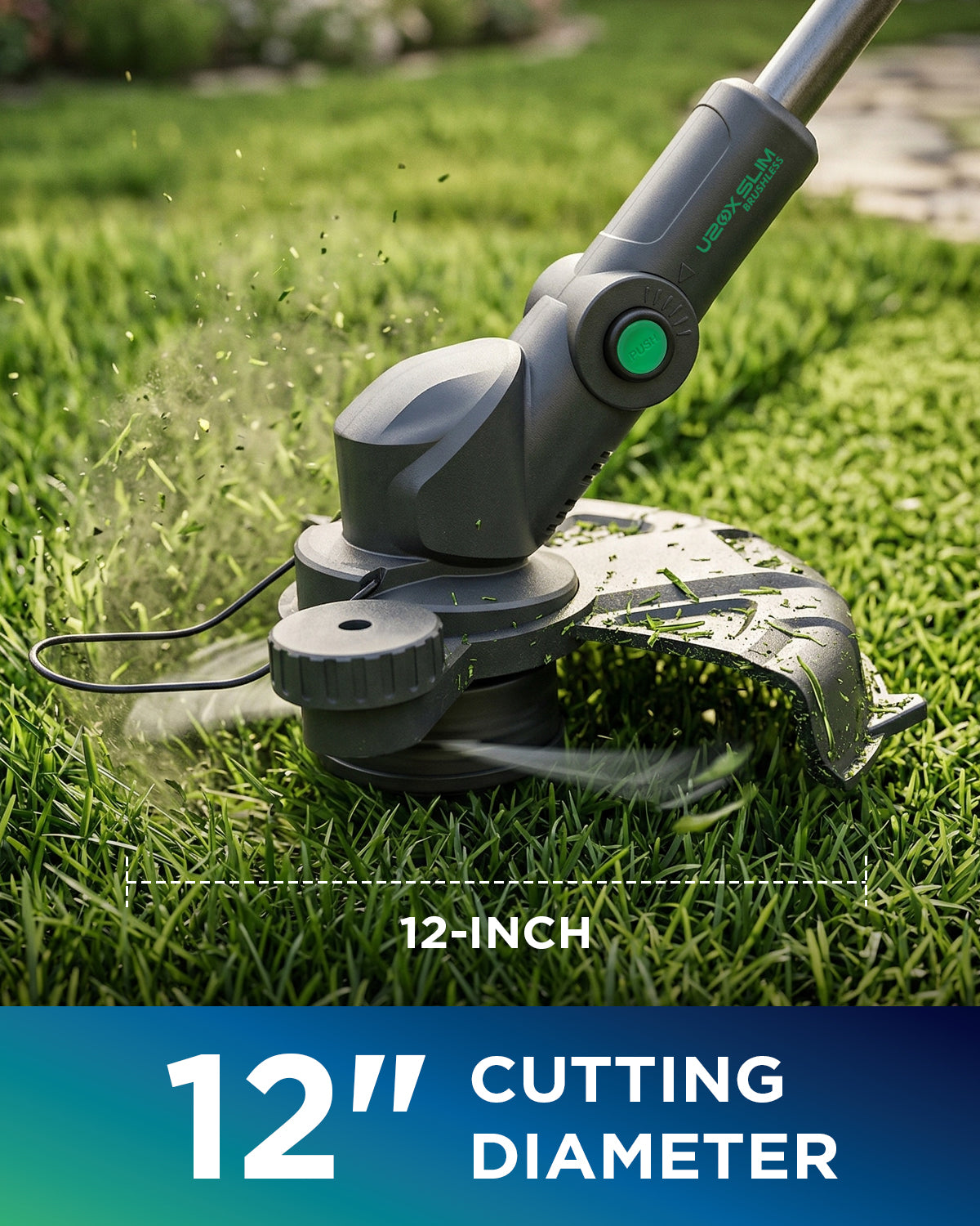 Kraftsense Slim 20V 2.0Ah Cordless Brushless String Trimmer