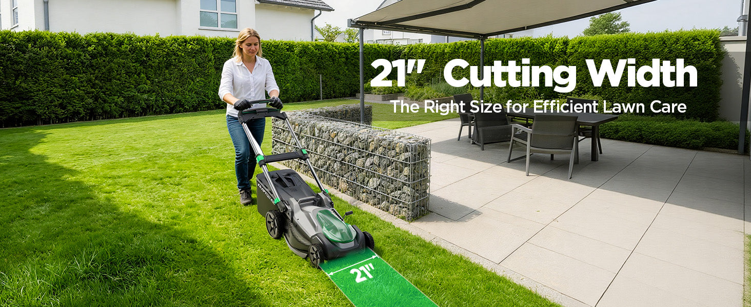 Kraftsense U20X  Slim 40V Brushless Cordless Lawn Mower 21