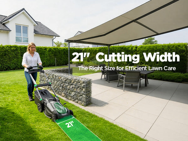 Kraftsense U20X Slim 40V Brushless Self-Propelled Cordless Lawn Mower 21" with 2×8.0Ah Batteries