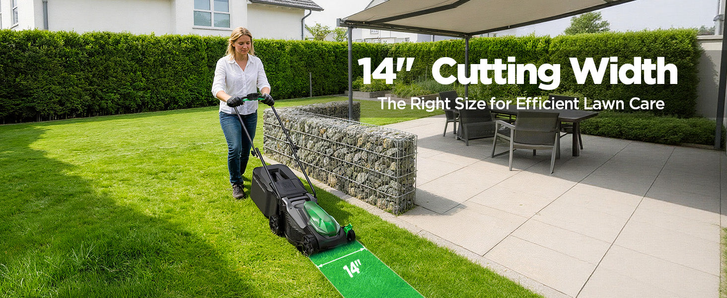 Kraftsense U20X Slim 20V Brushless Cordless Lawn Mower 14