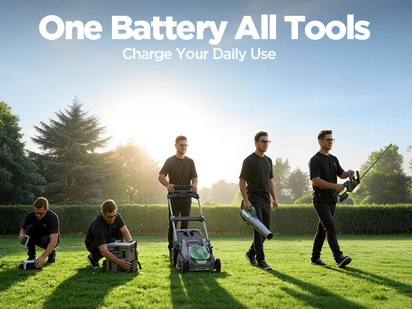 Kraftsense U20X Slim 40V Brushless Self-Propelled Cordless Lawn Mower 21" with 2×8.0Ah Batteries