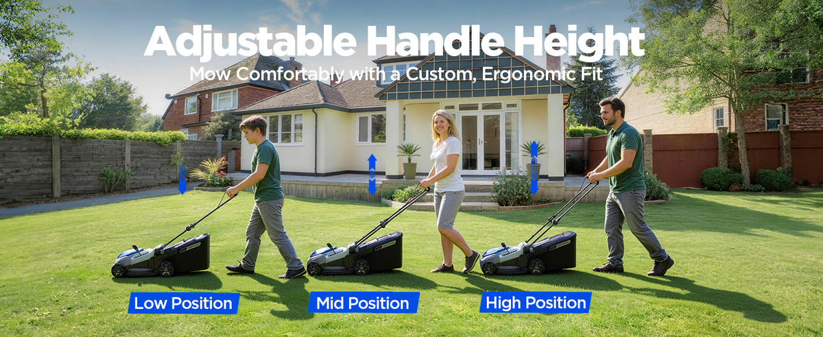 KraftSense U40X 40V Brushless Cordless Lawn Mower 18" with 4.0Ah Battery and Charger