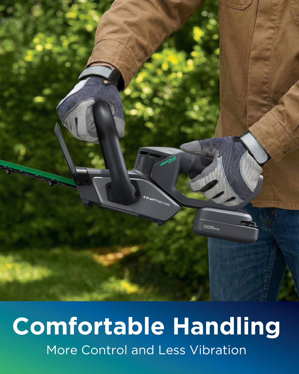 【COMING SOON】Kraftsense U20X Slim 20V Cordless Brushless Hedge Trimmer with 2.0Ah Battery
