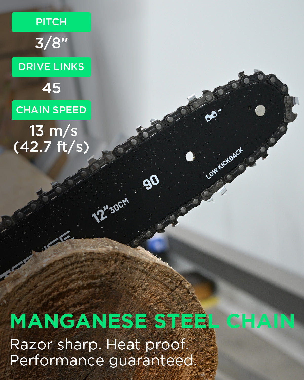 Kraftsense U20X Slim 20V Brushless Chainsaw | with 2.0Ah Battery Options