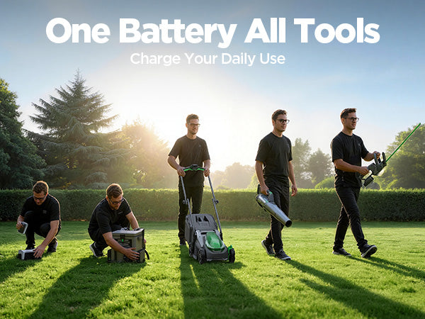 Kraftsense U20X Slim 20V Brushless Cordless Lawn Mower 14" with Long-Run 8.0Ah Battery