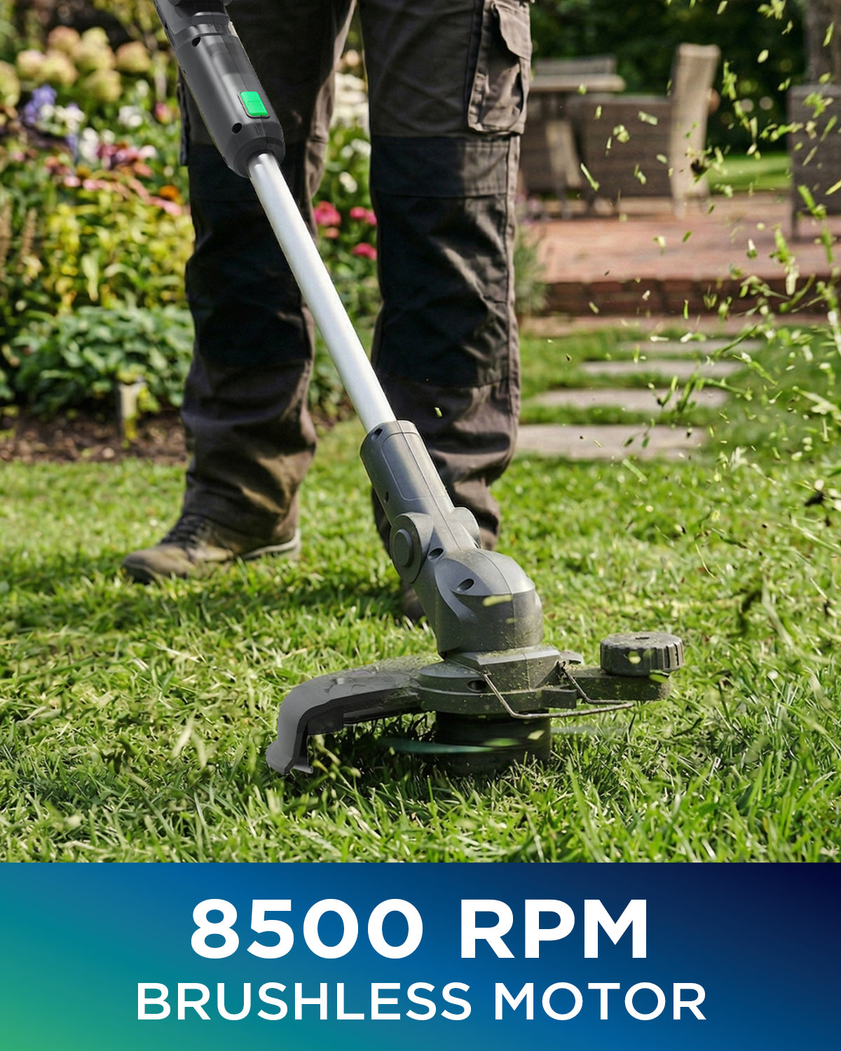 Kraftsense Slim 20V 2.0Ah Cordless Brushless String Trimmer