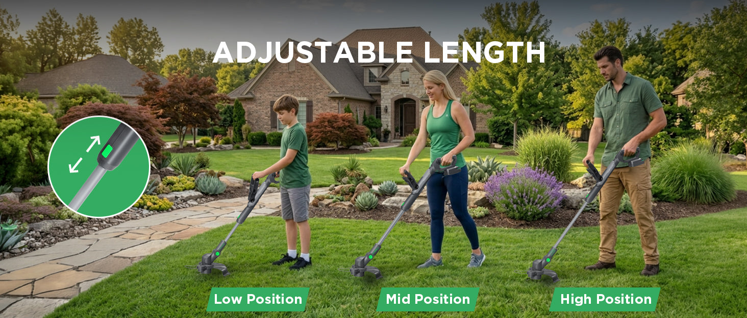 Kraftsense Slim 20V 2.0Ah Cordless Brushless String Trimmer