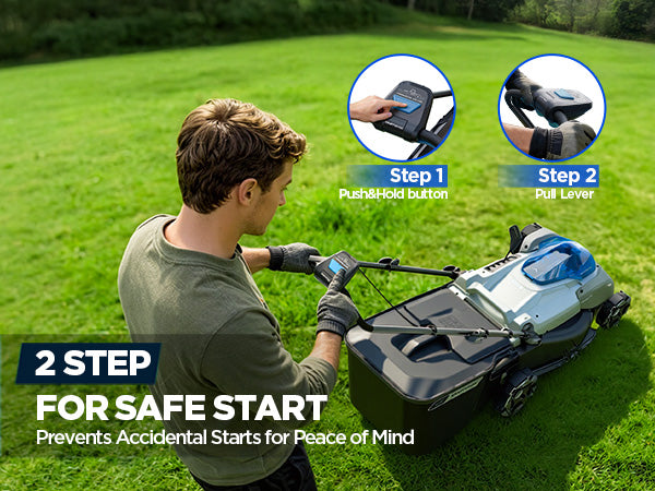 KraftSense U40X 40V Brushless Cordless Lawn Mower 18" with 4.0Ah Battery and Charger
