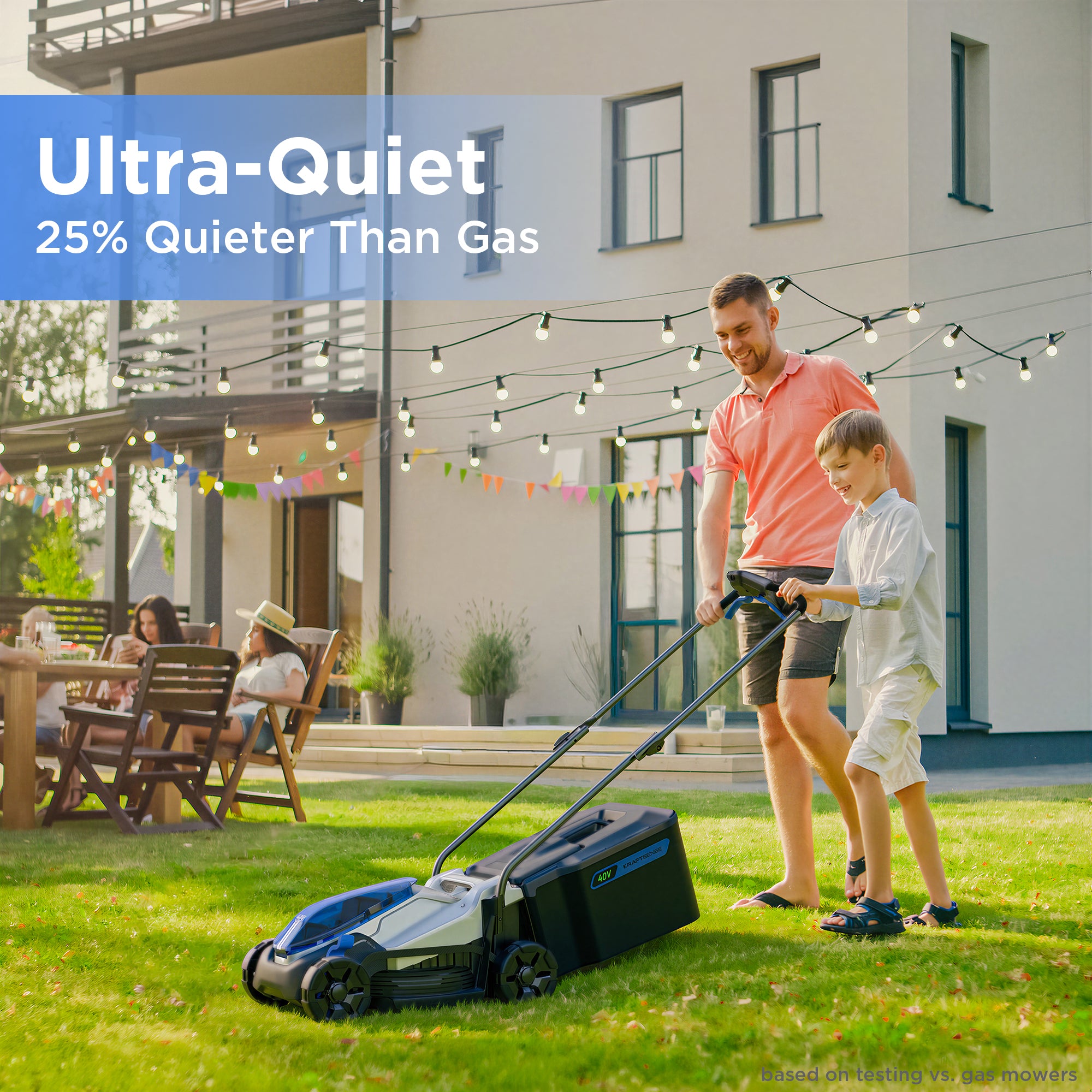 KraftSense U40X 40V Brushless Cordless 18-Inch Lawn Mower