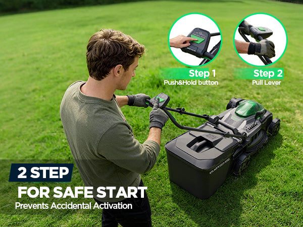 Kraftsense U20X Slim 40V Brushless Self-Propelled Cordless Lawn Mower 18" with 2×5.0Ah Batteries