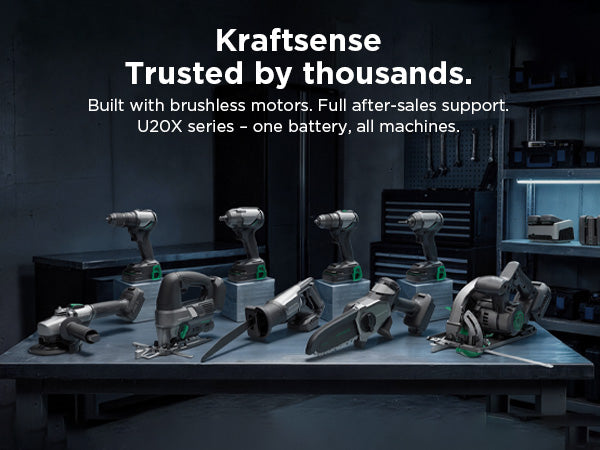 Kraftsense U20X Slim 20V Brushless Chainsaw | with 2.0Ah Battery Options