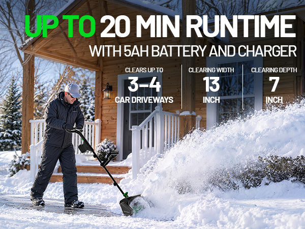 Pre-Sell | KraftSense 13-Inch Brushless Snow Shovel — Bare Tool (No Battery or Charger)